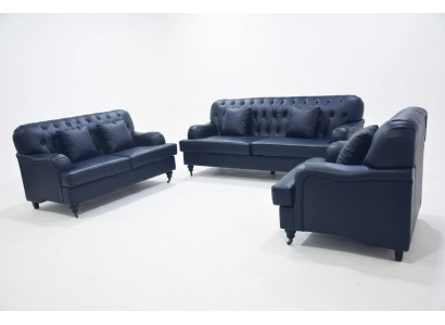 Chesterfield Sofa Leder Sofagarnituren Elegant Luxus Wohnzimmer Modern Design