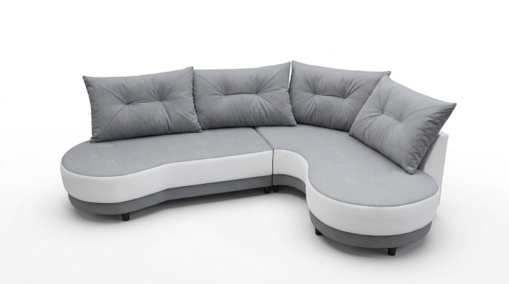 Polstersofa Loungesofa Couch Sitzgruppe Wohnzimmer mit Kissen Sofa L-Form