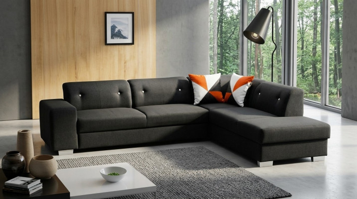 Wohnlandschaft Ecksofa Sofas Bettkasten Polstersofa Couch Sofa L-Form