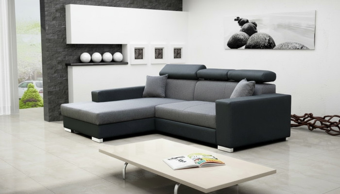 Schlafsofa Eck Sofa Couch Bettfunktion Polster Eck Garnitur Sofas Schlaffunktion