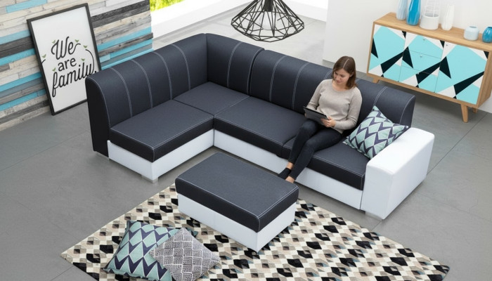 Schlafsofas Ecksofa Sofa Couch Polster Eck Sofas Couchen Wohnlandschaft L Form