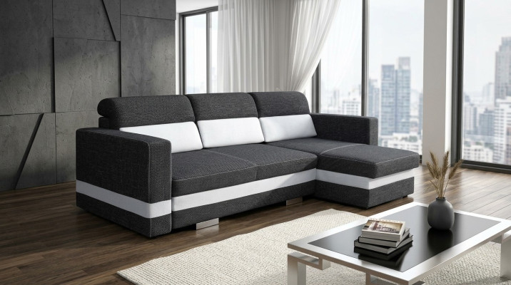 Schlafsofa Eck Sofa Couch Polster Eck Bettfunktion Neu Schlaffunktion Garnitur