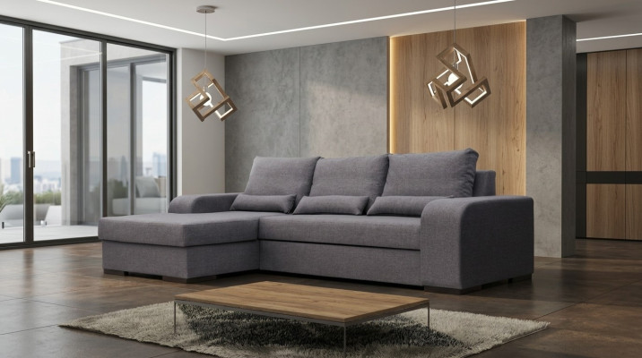Sofa Schlafsofa Designer Sofa mit Bettfunktion - Bettkasten Ecksofa Couch