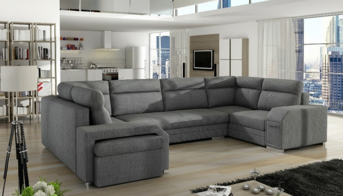 XXL Wohnlandschaft Ecksofa Sofa Couch Polster Garnitur Designer U-Form Ecke Neu