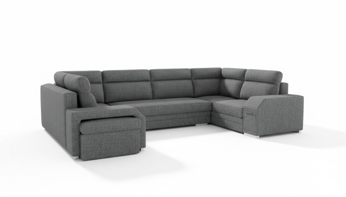 XXL Wohnlandschaft Ecksofa Sofa Couch Polster Garnitur Designer U-Form Ecke Neu