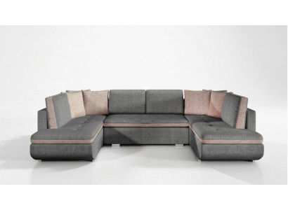 XXL Wohnlandschaft Ecksofa Sofa Couch Polster Garnitur Ecke Designer Neu Stoff