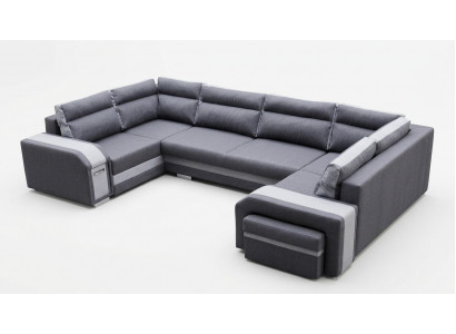 XXL Wohnlandschaft Ecksofa Sofa Couch Polster Garnitur Ecke Designer U-Form Neu