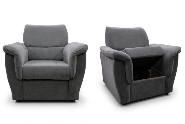 Moderner Sessel Fernseh Sofa 1 Sitzer Couch Designer Textil Sofas Polster