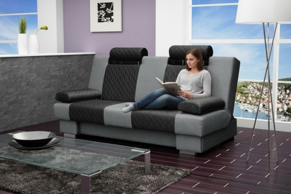 Couch Schlafsofa Textil Big Sofa Couchen Polster Multifunktion Zweisitzer