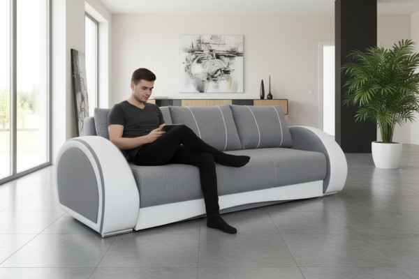 Couch Schlafsofa Sofa Couchen Polster Multifunktion Sofas 3 Sitzer Textil Stoff