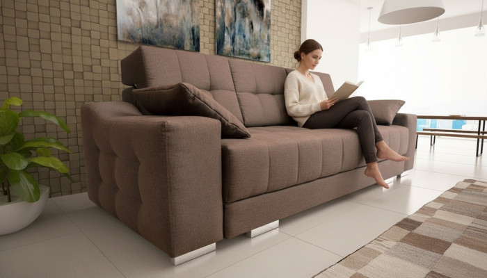 Couch Schlafsofa Sofa Couchen Polster Multifunktion 3 Sitzer Bettfunktion