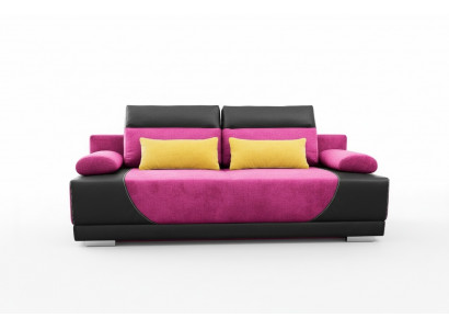 Schlafsofa Stoff Neu Garnitur Bettfunktion 3 Sitz Sofa Couch Textil Polster