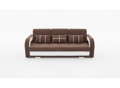 Sofa Couch Polster Sofas Couchen Schlafsofa Bettfunktion 3 Sitzer + Hocker Neu
