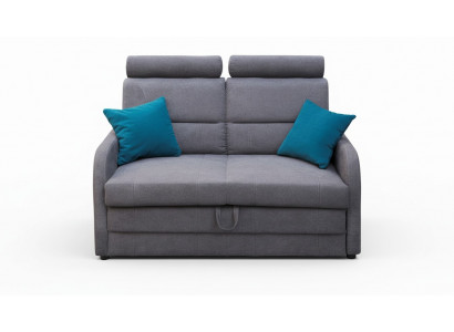 2 Sitz Sofa Couch Sofas Textil Polster Stoff Garnitur Bettfunktion Schlafsofa