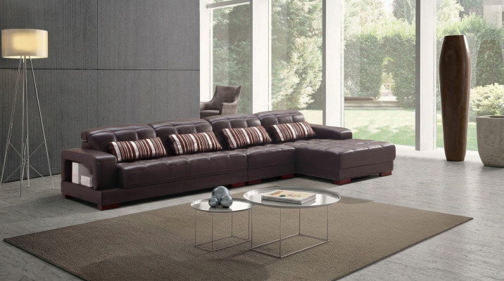 Polster Leder Couch Eck Sofa Wohn Zimmer Landschaft Sofas Neu Eck