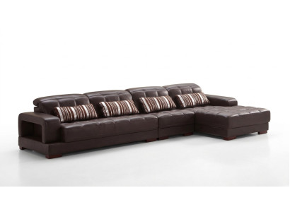 Polster Leder Couch Eck Sofa Wohn Zimmer Landschaft Sofas Neu Eck