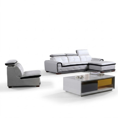 Polster Leder Couch Eck Sofa Sitz Wohn Zimmer Landschaft Sofas Neu Eck