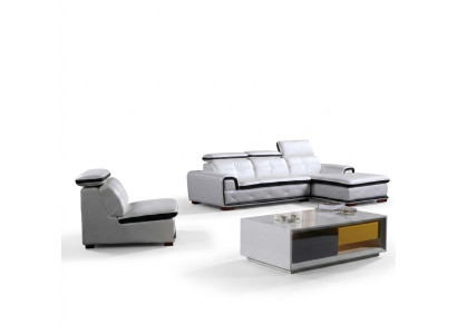 Polster Leder Couch Eck Sofa Sitz Wohn Zimmer Landschaft Sofas Neu Eck