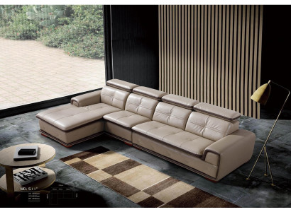 Leder Couch Eck Sofa Sitz Polster Garnitur Wohn Zimmer Landschaft Sofas