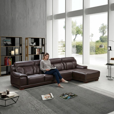 Polster Leder Couch Eck Sofa Sitz Garnitur Wohn Zimmer Landschaft Sofas Neu