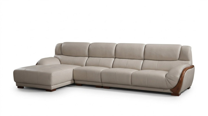 Eck Sofa Leder Polster Sitz Eck Couch Garnitur Wohn Zimmer Landschaft