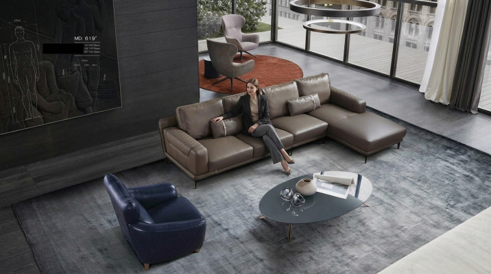 Eck Sofa Couch Designer Polster Sitz Ecke Wohn Landschaft Leder Couchen