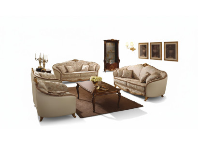 Luxus Klasse 3+1+1 Italienische Möbel Sofagarnitur Couch Sofa Neu