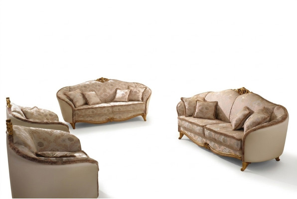 Luxus Klasse 3+2+1 Italienische Möbel Sofagarnitur Couch Sofa Neu