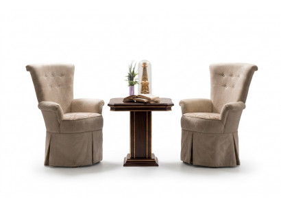 Wohnzimmer Couchtisch Beistelltisch Tisch Echtes Holz Arredoclassic