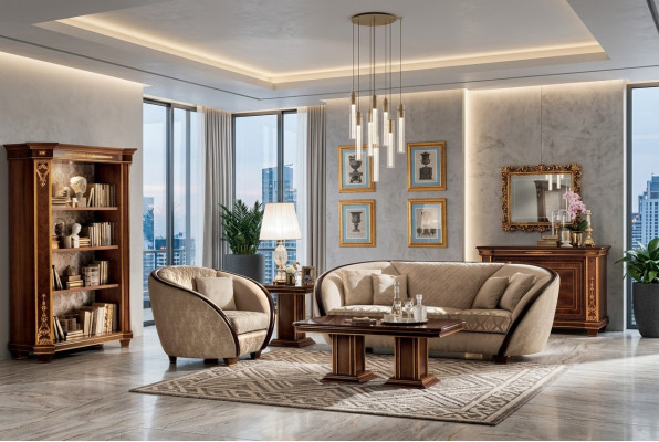 Luxus Sofagarnitur Klasse 3+3 Italienische Möbel Couch Sofa Neu arredoclassic™