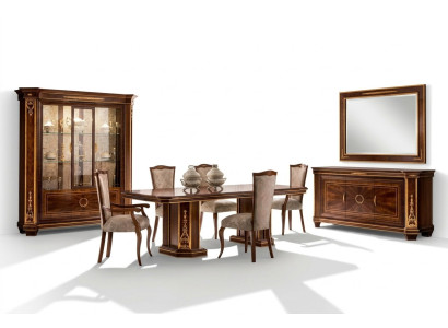 Möbel Tisch + 6x Stuhl Sets Esszimmer Garnitur Holz Komplett Barock