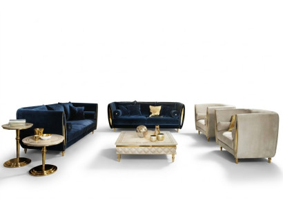 Sofagarnitur Sofa Couch 3 + 3 Wohnzimmer Designer Barock Möbel Classisch
