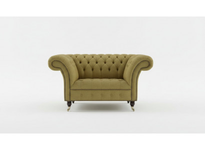 Chesterfield Design Sofa Sessel Couch Polster Luxus Textil Couchen 1 Sitzer #100