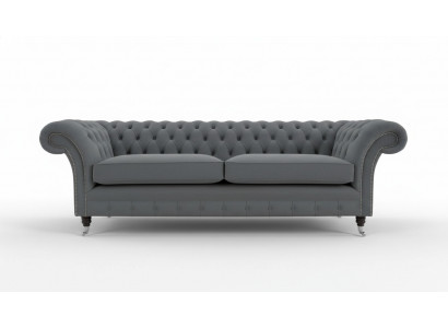 Chesterfield Design Sofa 4 Sitzer Couch Polster Luxus Klassische Textil Couchen
