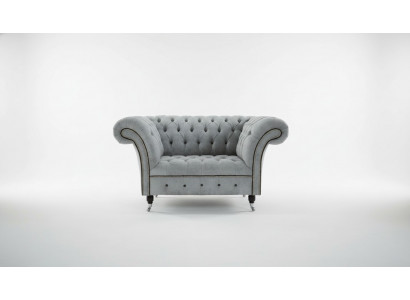 Sessel 1 Sitzer Polstersofas Klassische Chesterfield Stuhl der Premium Klasse