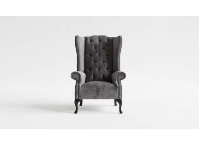 Ohrensessel Chesterfield Sessel Fernseh Couch 1 Sitzer Sofa Textil Couchen Stoff
