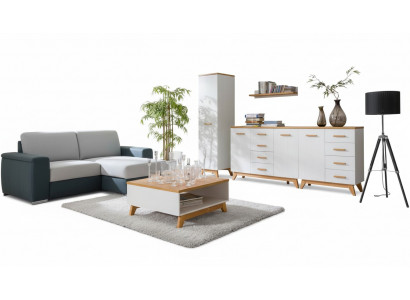 Wohnzimmer Set Beistelltisch TV Kommode Tisch Kommoden Wand