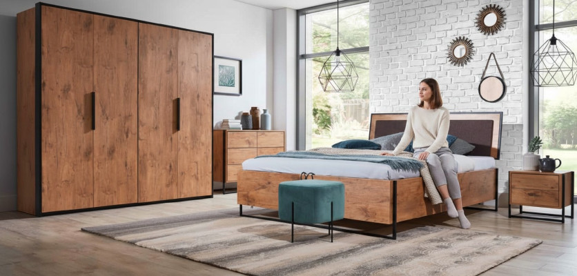 Loft Bett Holz Designer Betten Polster Leder Textil Stoff Hote 140 160 180