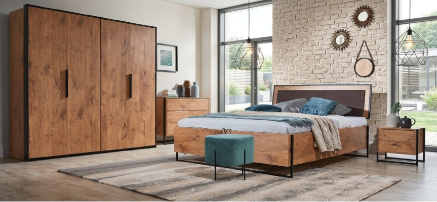 Loft Bett Holz Designer Betten Polster Leder Textil Stoff Hote 140 160 180