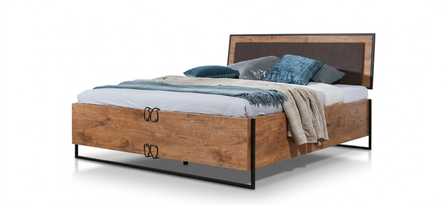 Loft Bett Holz Designer Betten Polster Leder Textil Stoff Hote 140 160 180