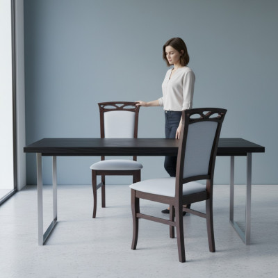 8x Designer Stuhl Set Esszimmer Lehn Polster Sitz Stühle Komplett Garnitur