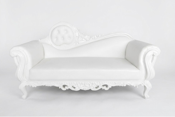 Liege Thron Chaiselongue Königlicher Polster Chesterfield Samt Antik Stil Sessel