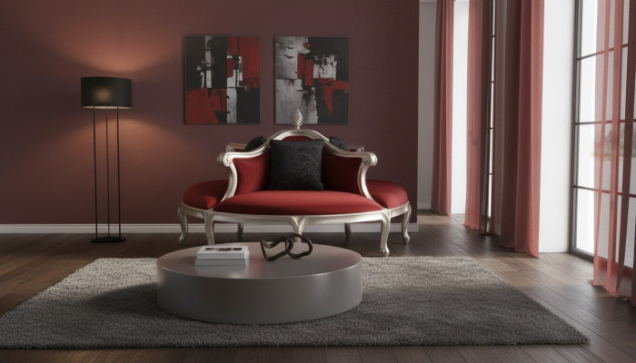 Rund Sofa Polster Couch Polster Chesterfield Samt 4 Sitzer Antik Stil 