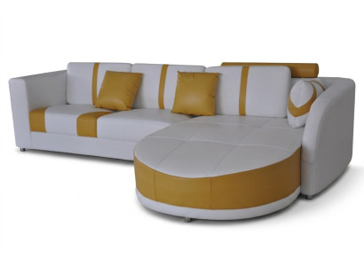 Leder Eck Sofa Couch Polster Sitz Wohn Modern Design Möbel Garnitur