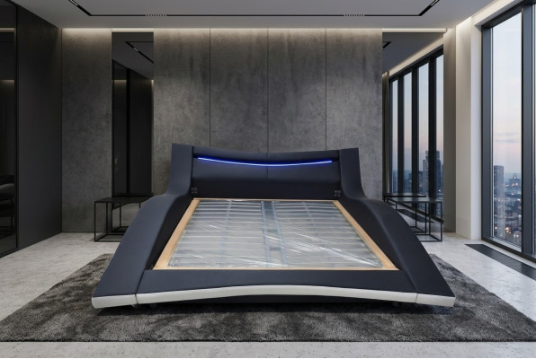 Luxus Design Leder Doppel Hotel Bett Gepolstertes Ehe Moderne Betten Gestell Neu