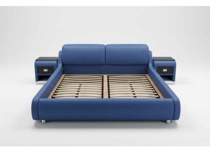 Doppel Luxus Design Leder Bett Polster Hotel Betten Moderne Multifunktion