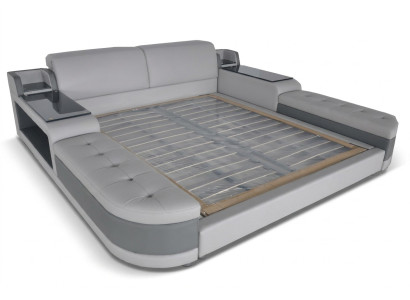 Design Luxus Bett Polster Ehe Hotel Moderne Betten Leder 140/160/180/200 LB8820