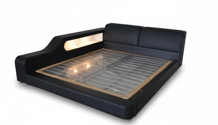 Design Luxus Bett Polster Leder Ehe Moderne Hotel Betten 140/160/180/200