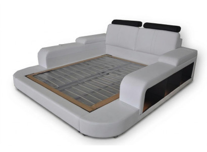 Luxus Leder Design Polster Betten Modernes Doppel 140/160/180/200 Bett
