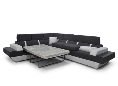 Ledersofa Couch Wohnlandschaft Eck Garnitur Design Modern Sofa L-Form K5015D